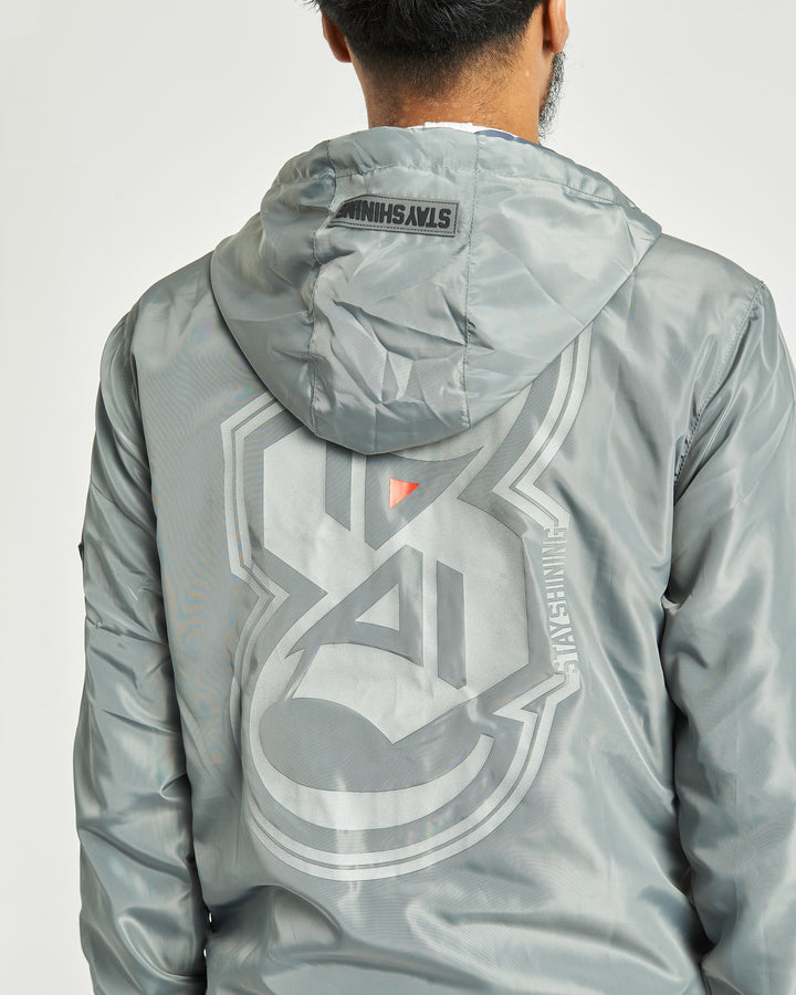 fossil Grey Windbreaker