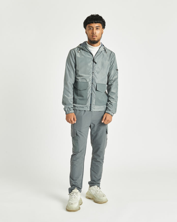 fossil Grey Windbreaker