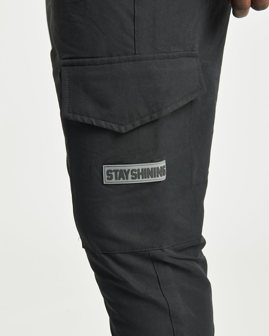 Obsidian black cargos