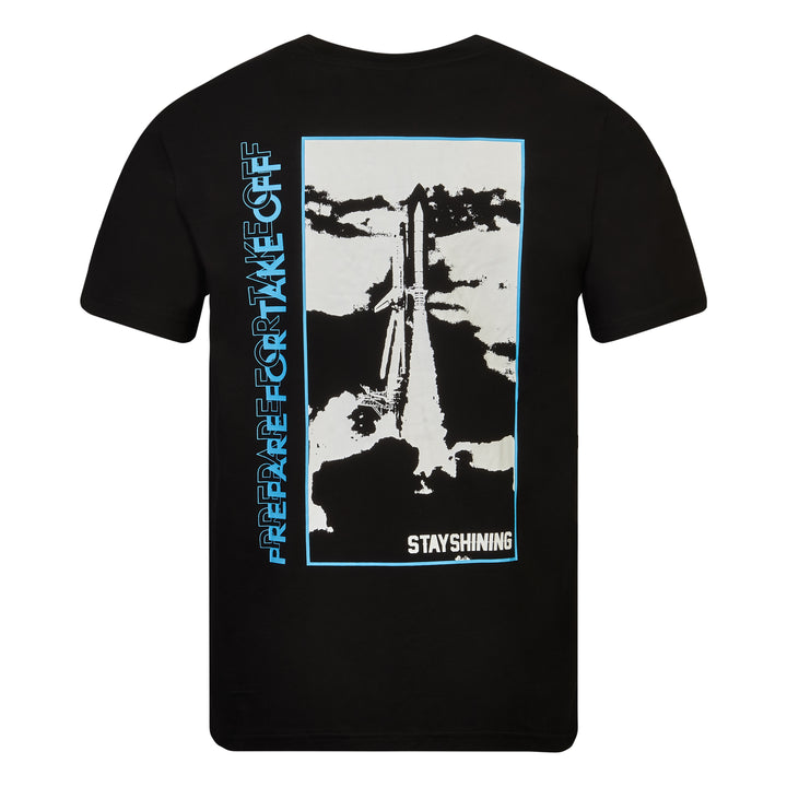 Prepare for take off BLACK T-SHIRT