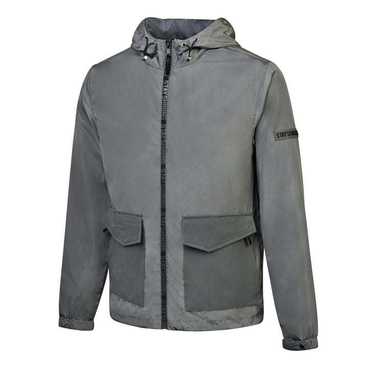 fossil Grey Windbreaker