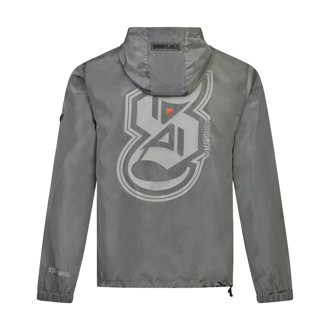 fossil Grey Windbreaker